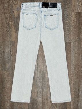 A|X Armani Exchange J14 Skinny-Fit, 5 Pocket Light Wash Distressed Jeans Size 32